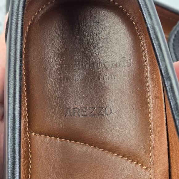 Allen Edmonds Arezzo Italian Black Leather Casual Horse Bit Loafer Mens 11 D - Picture 13 of 14